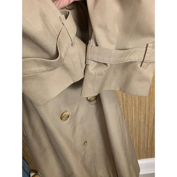 Burberrys Burberry Women's Authentic Vintage Tan Trench Coat Nova Check 38S - Picture 10 of 16
